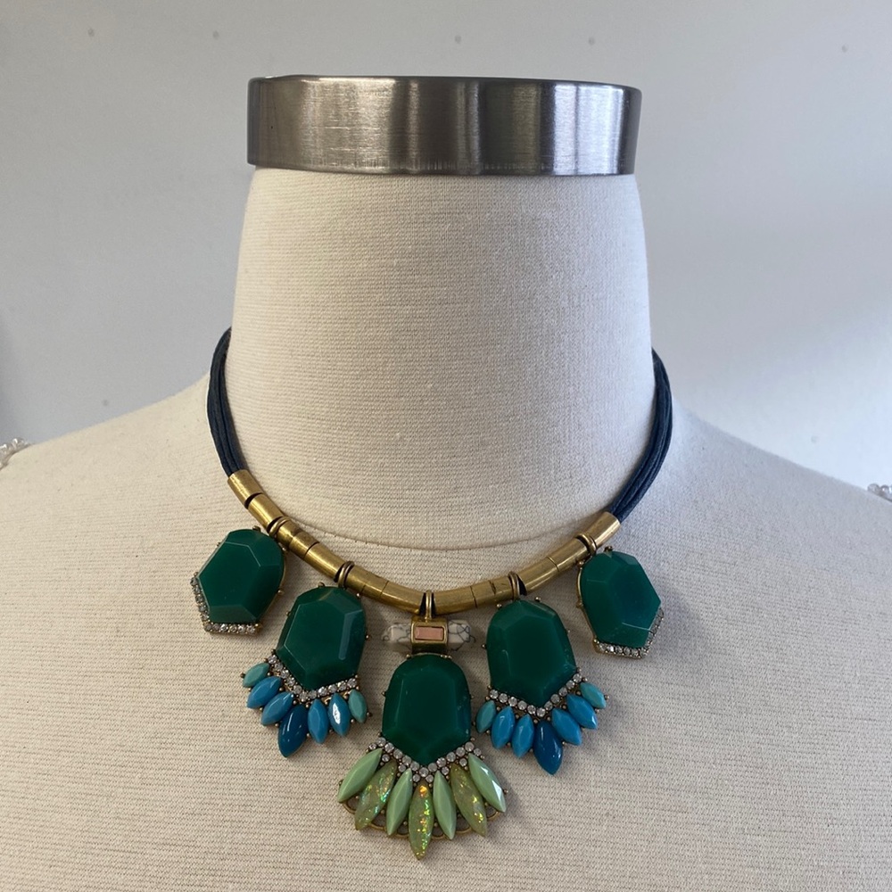 J. Crew Multicolor Statement Chunky Collar Neckla… - image 1